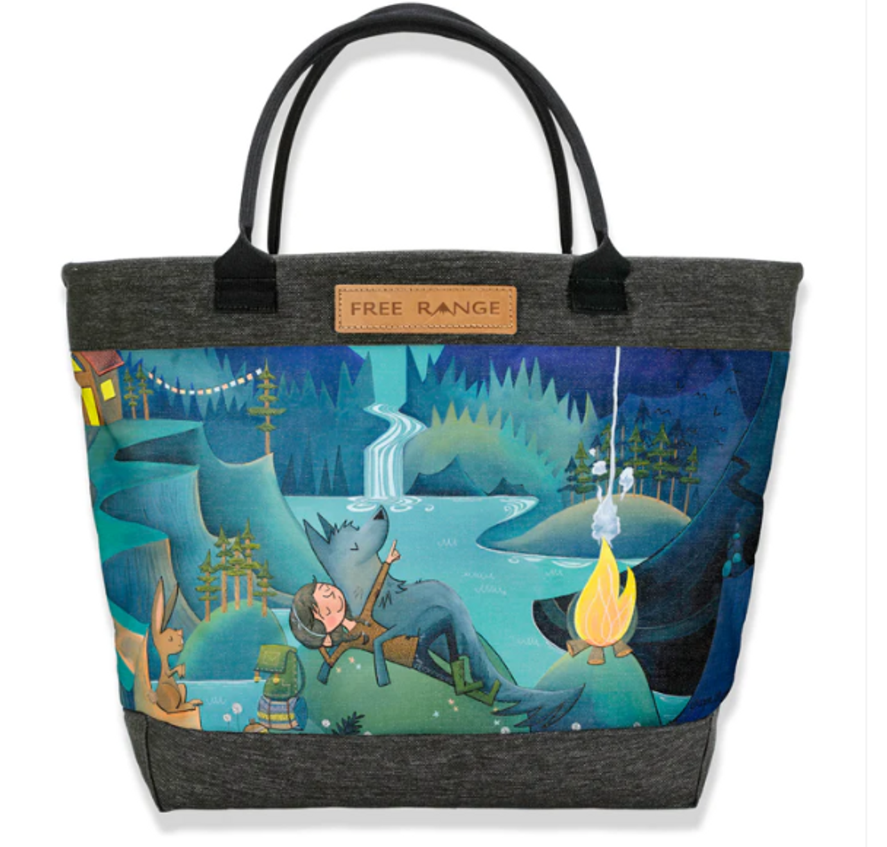 【Rest & Recreation】★ RR CANVAS TOTE BAG ★3 COLORS Free Range Canvas Tote - The Mountaineer